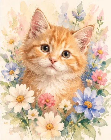 In Bloom pet portrait example